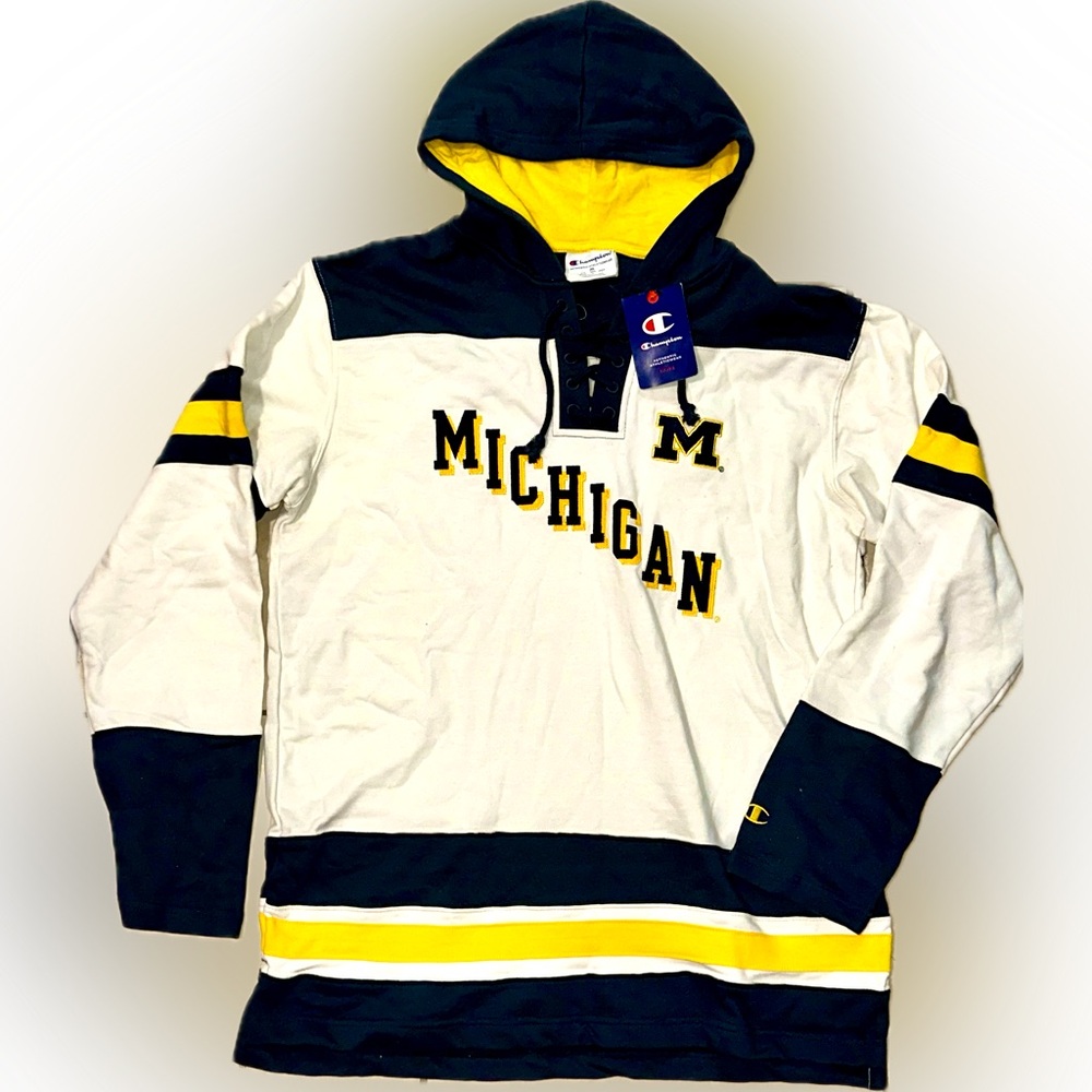 NWT Champion - University of Michigan Jersey Sweatshirt